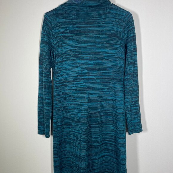 Soft Surroundings Wool Blend Cowl Neck Sweater Dress Long Sleeve Green Sz Small - Picture 4 of 4